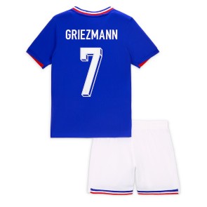 Billiga Frankrike Antoine Griezmann #7 Hemmatröja Barn EM 2024 Kortärmad (+ Korta byxor)